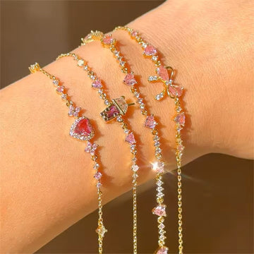 Veloria Sparkle Bow Bracelet